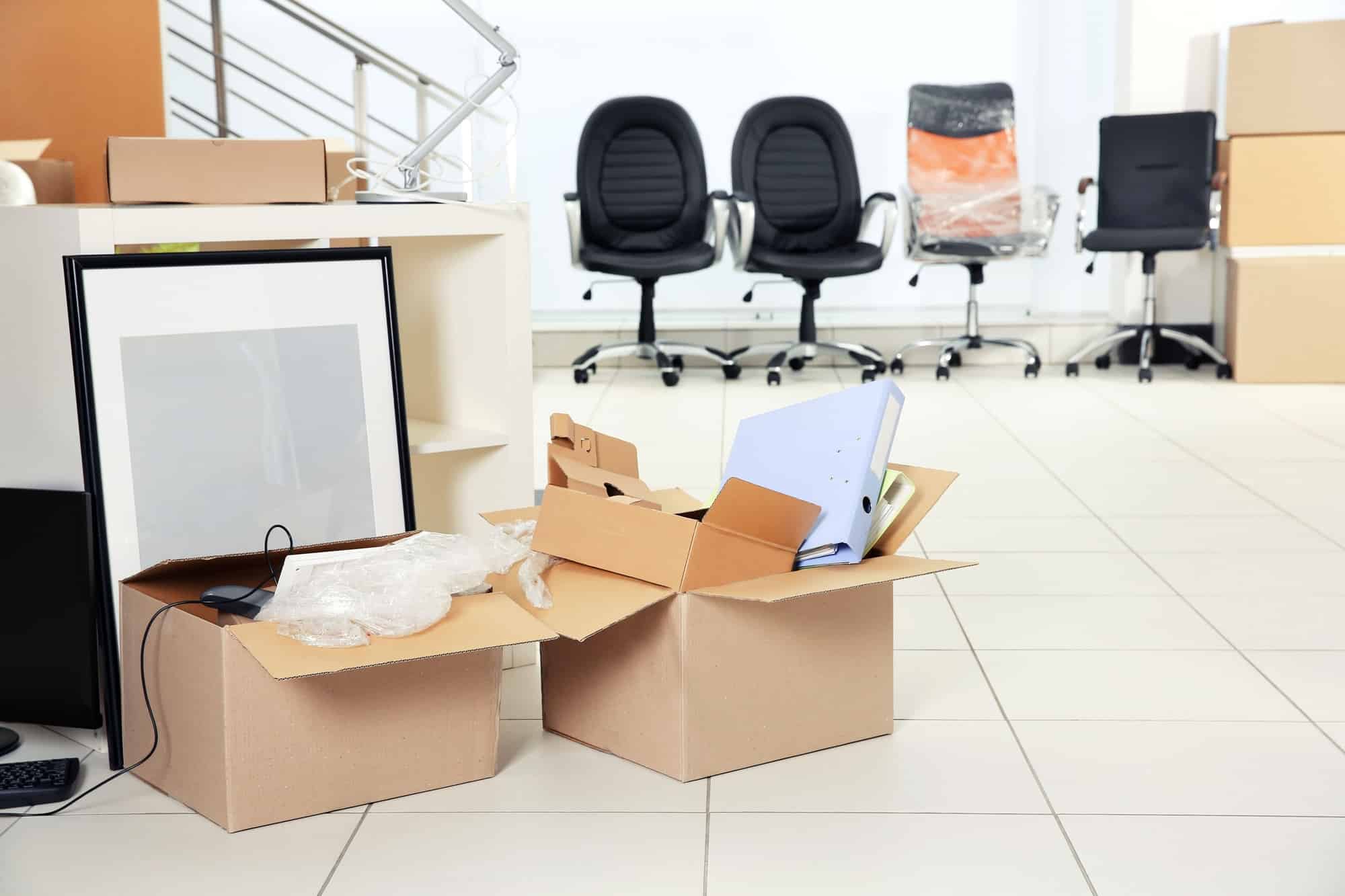 Packed up office